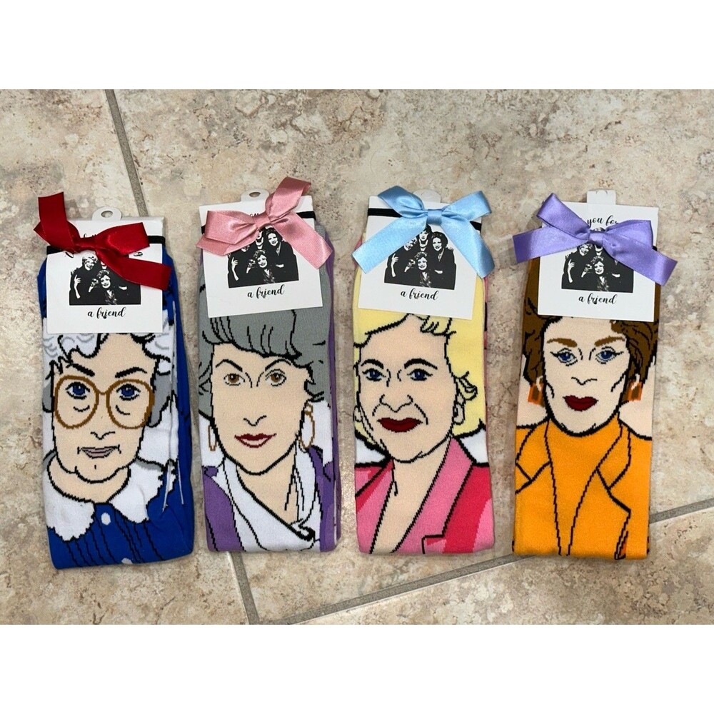 New Golden Girls New Adult Socks Lot Of 4 pairs of Women’s socks